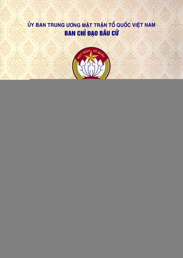 Công tác bầu cử đại biểu Quốc hội khóa XV và đại biểu Hội đồng nhân dân các cấp nhiệm kỳ 2021-2026 của Mặt trận Tổ quốc Việt Nam
