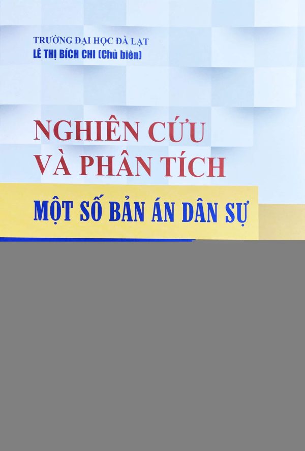 Nghiên cứu và phân tích một số bản án dân sự (Sách tham khảo)