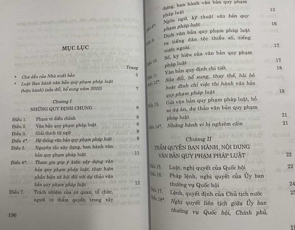 Luật Ban hành văn bản quy phạm pháp luật (Hiện hành) (Sửa đổi, bổ sung năm 2020)