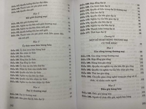Luật Thương mại (Hiện hành) (Sửa đổi, bổ sung năm 2017, 2019)
