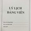 Lý lịch Đảng viên