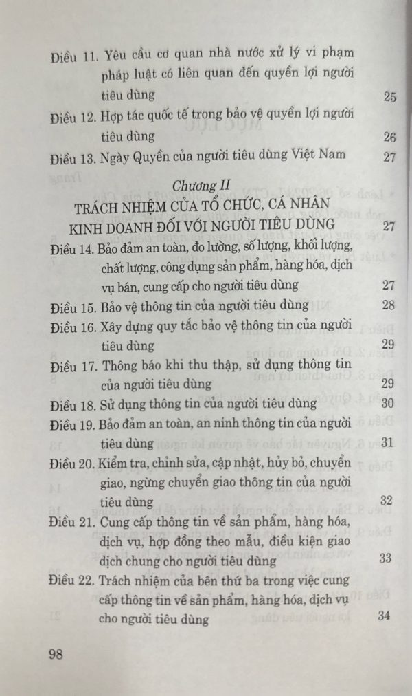 Luật bảo vệ quyền lợi người tiêu dùng