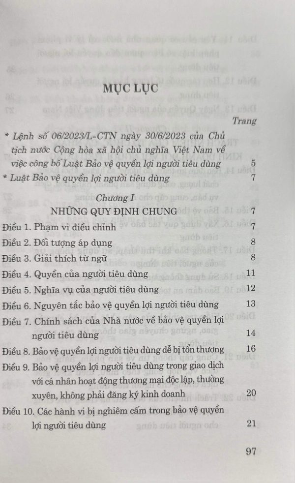 Luật bảo vệ quyền lợi người tiêu dùng