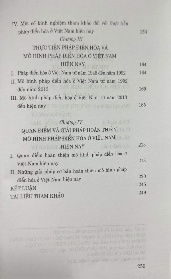 Lý luận, thực tiễn về các mô hình pháp điển hóa điển hình trên thế giới và những kiến nghị đối với Việt Nam (Xuất bản lần hai, có bổ sung)