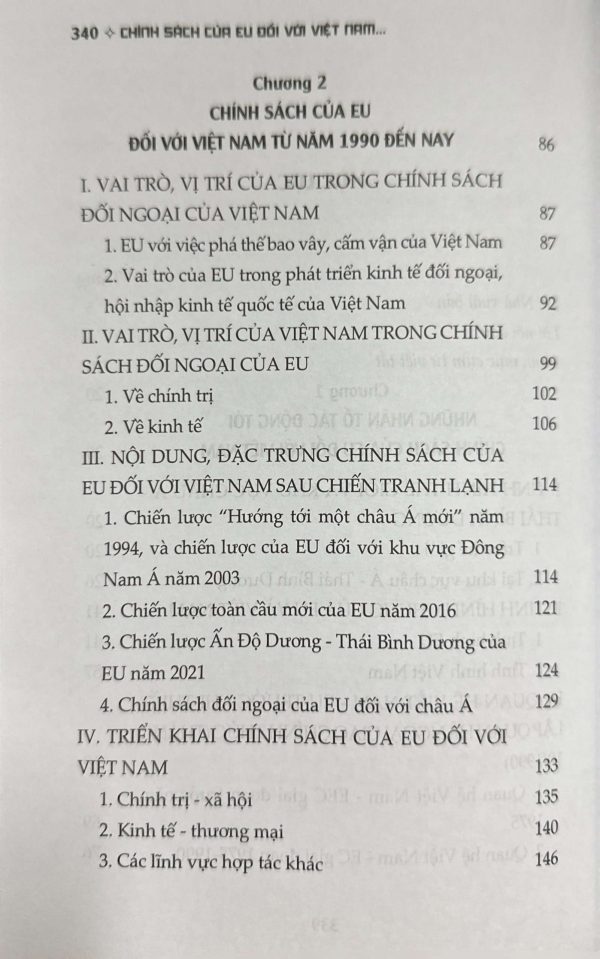 Chính sách của EU đối với Việt Nam thực tiễn và triển vọng