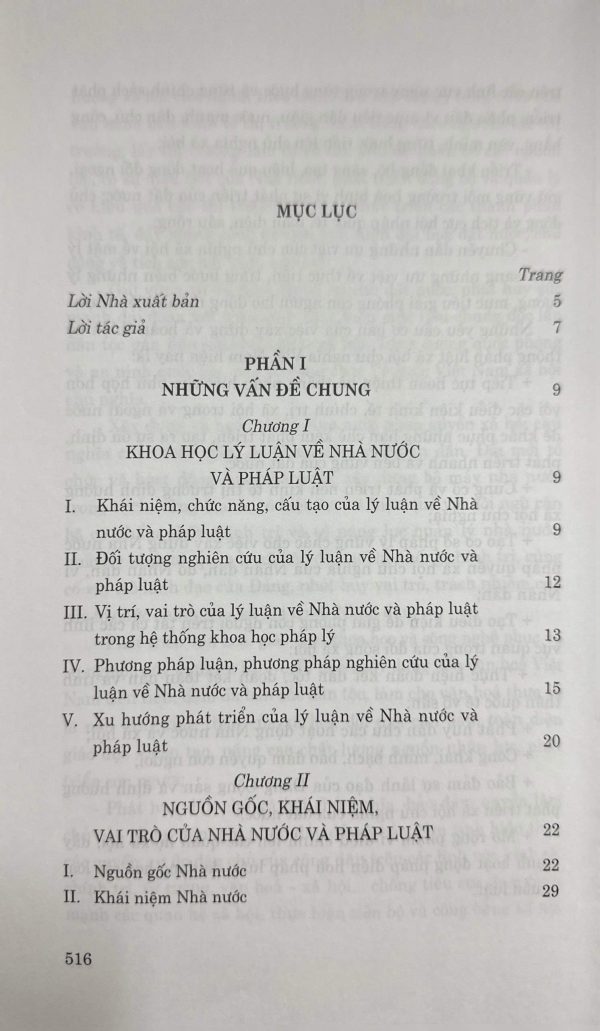 Giáo trình Lý luận chung về nhà nước và Pháp luật (Tái bản lần thứ sáu, có sửa chữa , bổ sung)