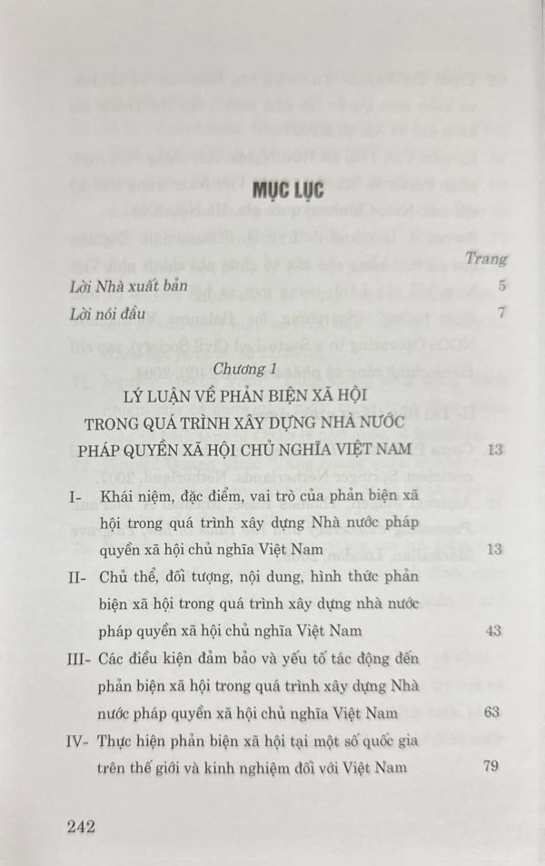 Phản biện xã hội trong quá trình xây dựng nhà nước pháp quyền xã hội chủ nghĩa Việt Nam