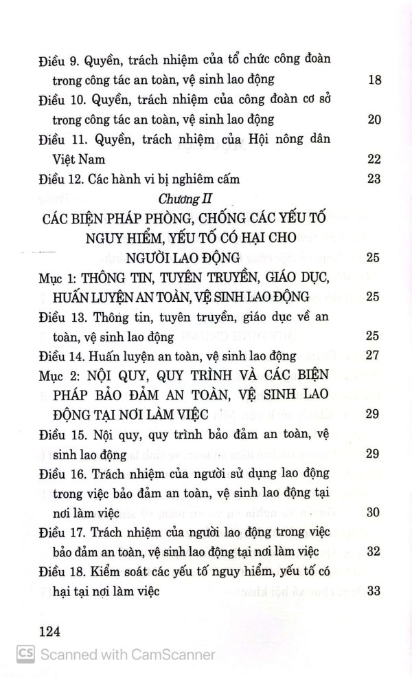 Luật an toàn, vệ sinh lao động (hiện hành)