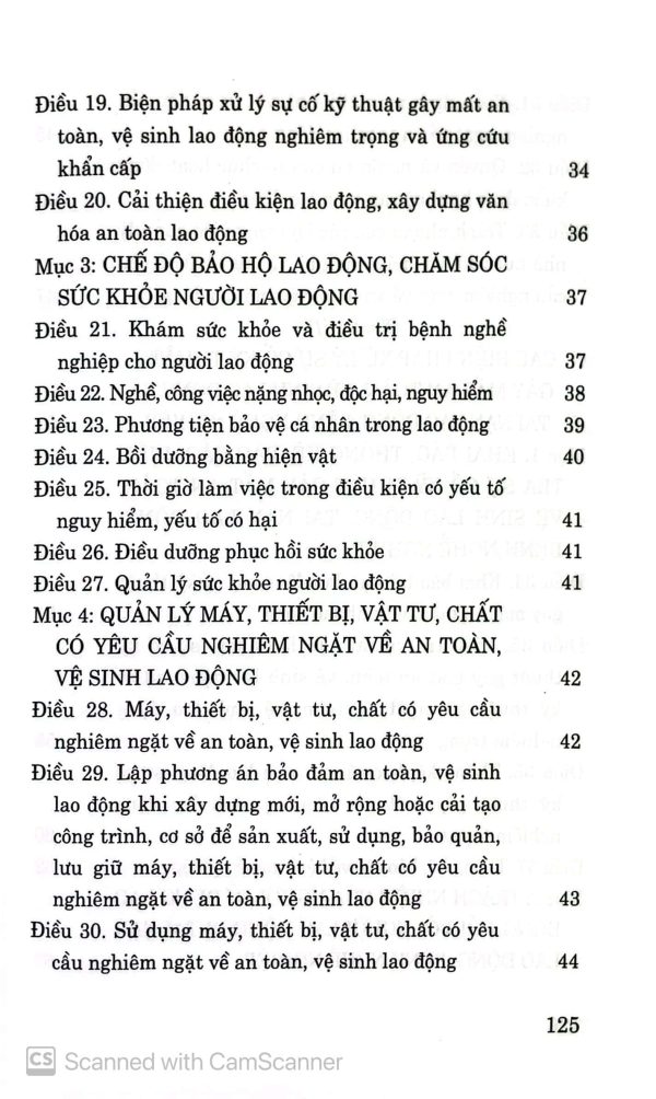 Luật an toàn, vệ sinh lao động (hiện hành)