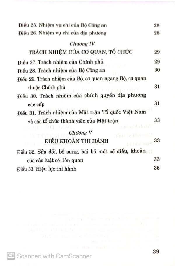 Luật lực lượng tham gia bảo vệ an ninh, trật tự ở cơ sở