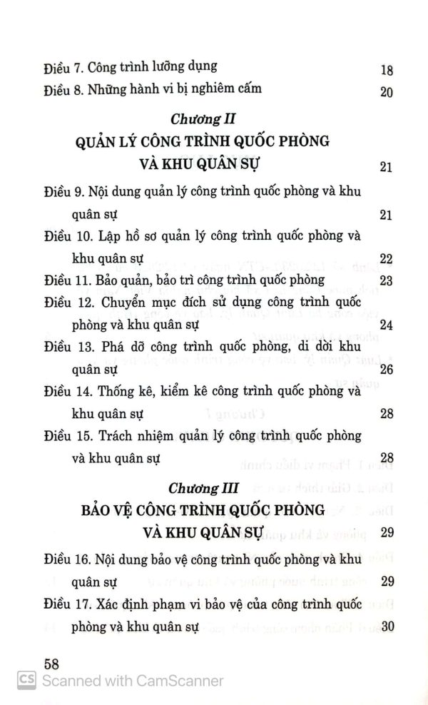 Luật quản lý, bảo vệ công trình quốc phòng và khu quân sự