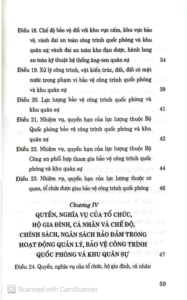 Luật quản lý, bảo vệ công trình quốc phòng và khu quân sự