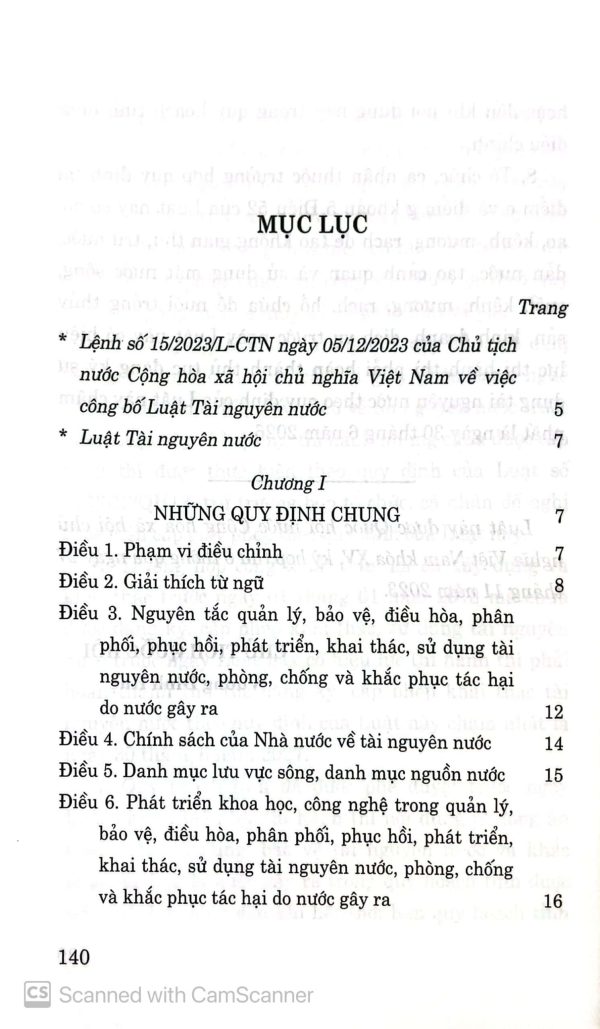 Luật tài nguyên nước
