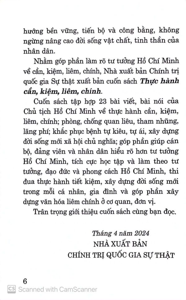 Thực hành cần, kiệm, liêm, chính