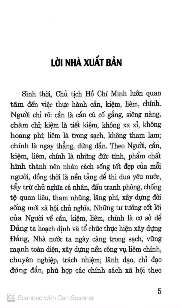 Thực hành cần, kiệm, liêm, chính