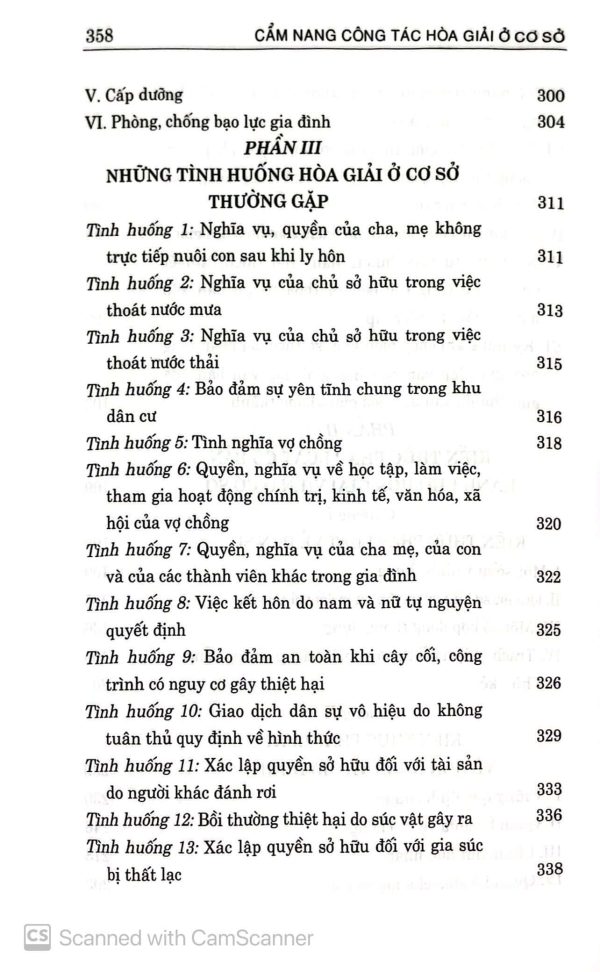 Cẩm nang công tác hòa giải ở cơ sở