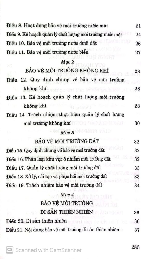Luật Bảo vệ môi trường (hiện hành) (sửa đổi, bổ sung năm 2022, 2023)