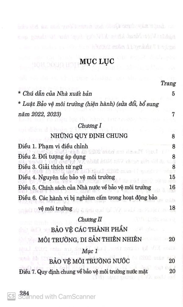 Luật Bảo vệ môi trường (hiện hành) (sửa đổi, bổ sung năm 2022, 2023)