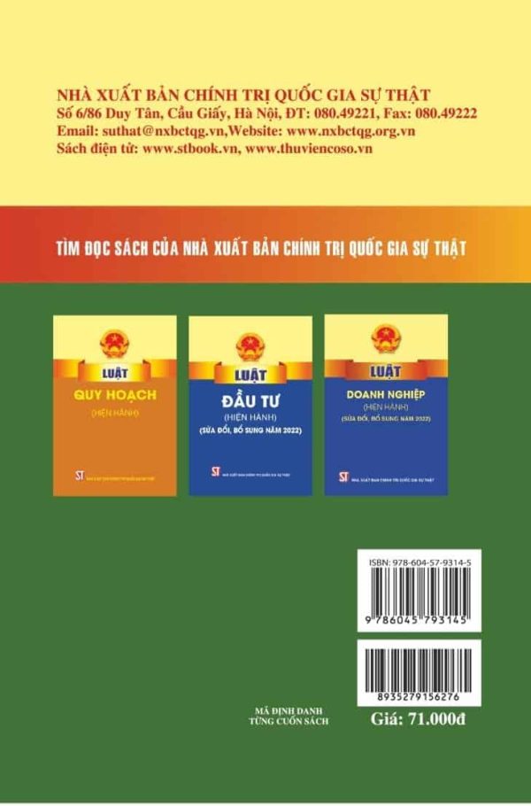 Luật Bảo vệ môi trường (hiện hành) (sửa đổi, bổ sung năm 2022, 2023)