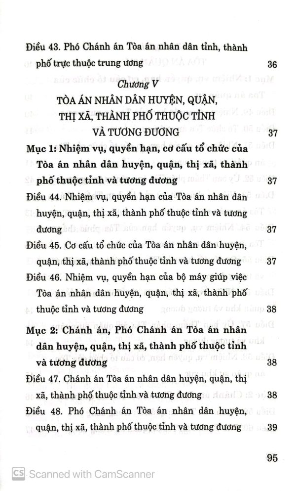 Luật tổ chức tòa án nhân dân (hiện hành)