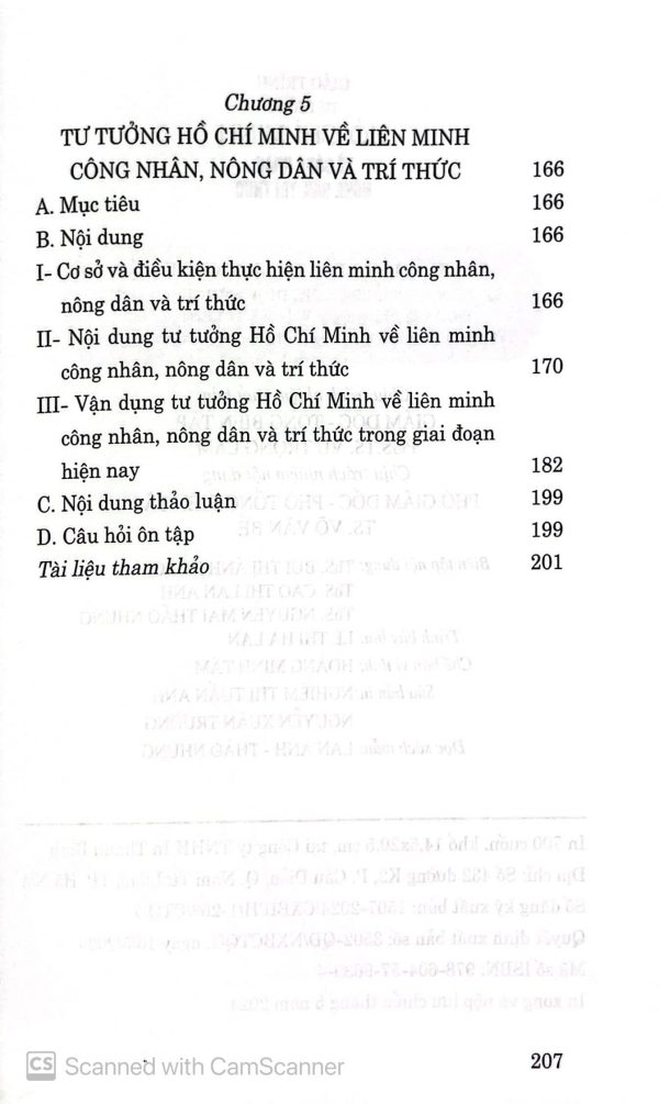 Giáo trình tư tưởng Hồ Chí Minh về công nhân, nông dân, trí thức