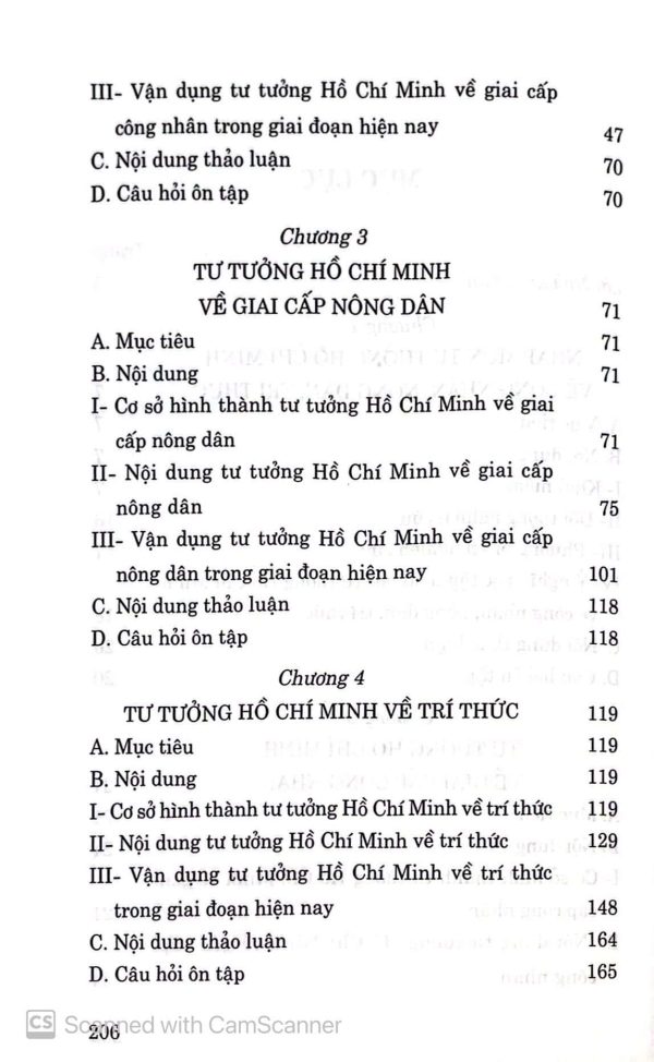 Giáo trình tư tưởng Hồ Chí Minh về công nhân, nông dân, trí thức