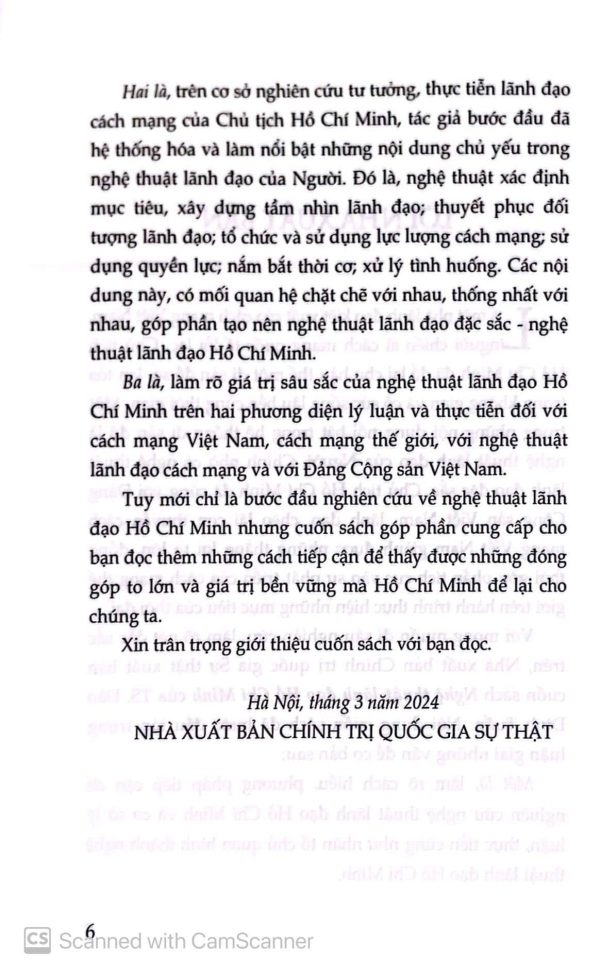Nghệ thuật lãnh đạo Hồ Chí Minh