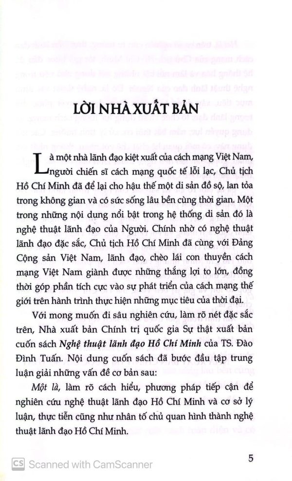 Nghệ thuật lãnh đạo Hồ Chí Minh