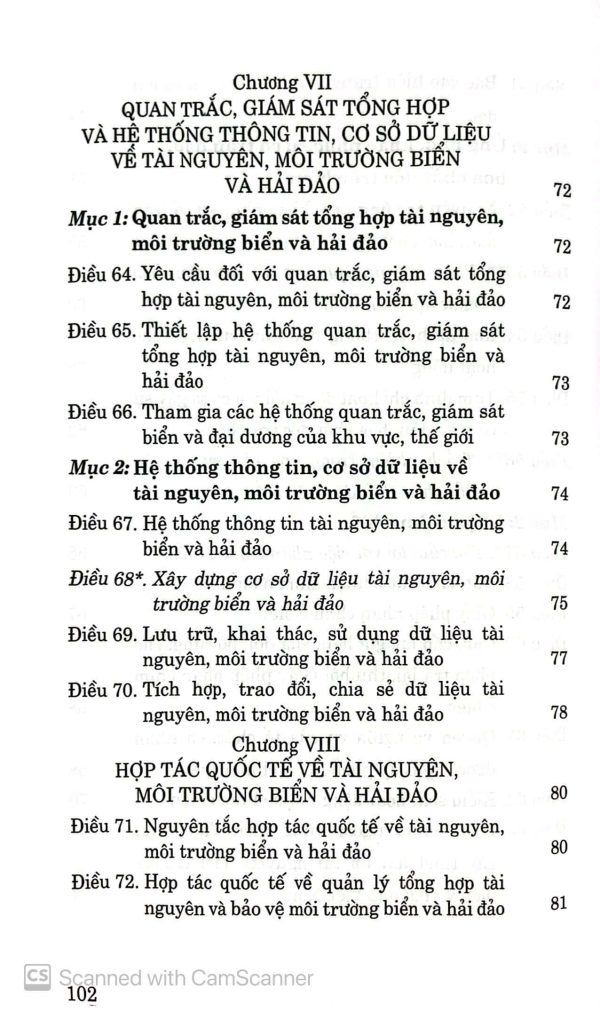 Luật tài nguyên môi trường biển và hải đảo năm 2015 (sửa đổi, bổ sung năm 2018, 2023)