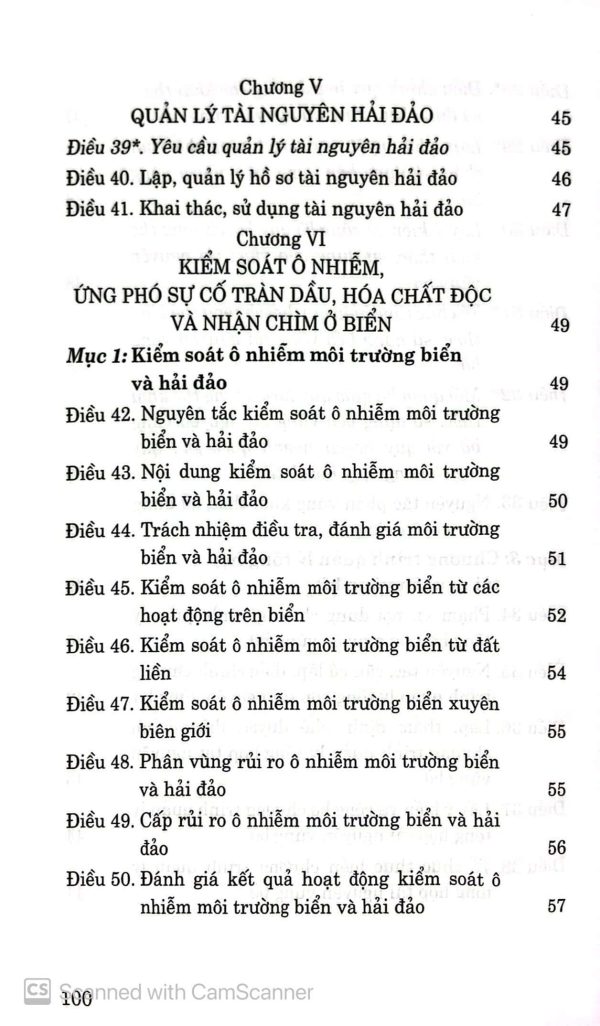 Luật tài nguyên môi trường biển và hải đảo năm 2015 (sửa đổi, bổ sung năm 2018, 2023)