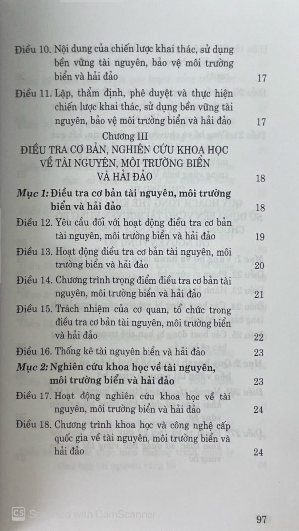 Luật tài nguyên môi trường biển và hải đảo năm 2015 (sửa đổi, bổ sung năm 2018, 2023)