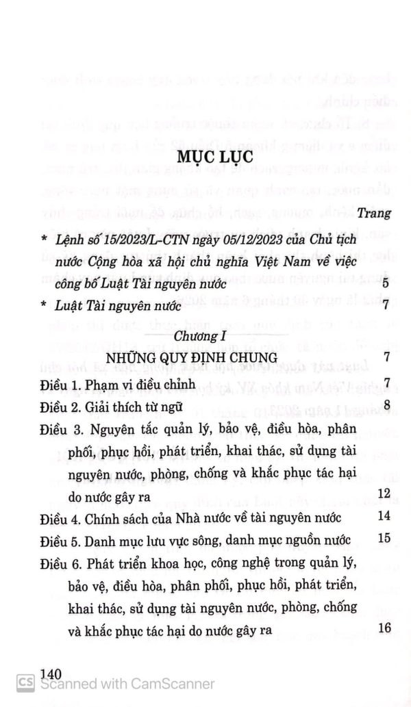 Luật tài nguyên nước