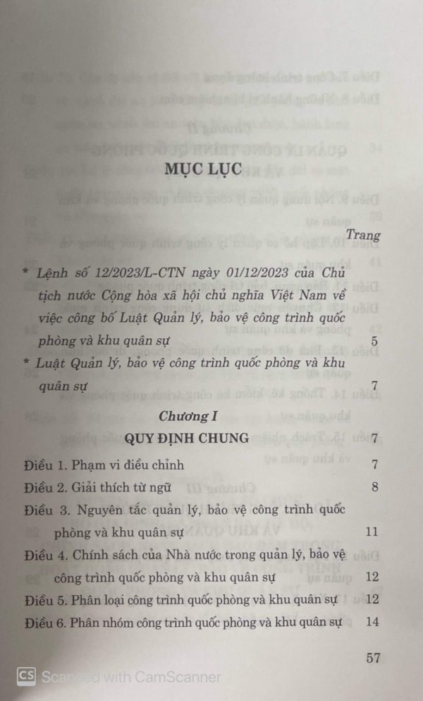 Luật quản lý, bảo vệ công trình quốc phòng và khu quân sự