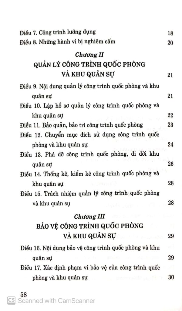 Luật quản lý, bảo vệ công trình quốc phòng và khu quân sự