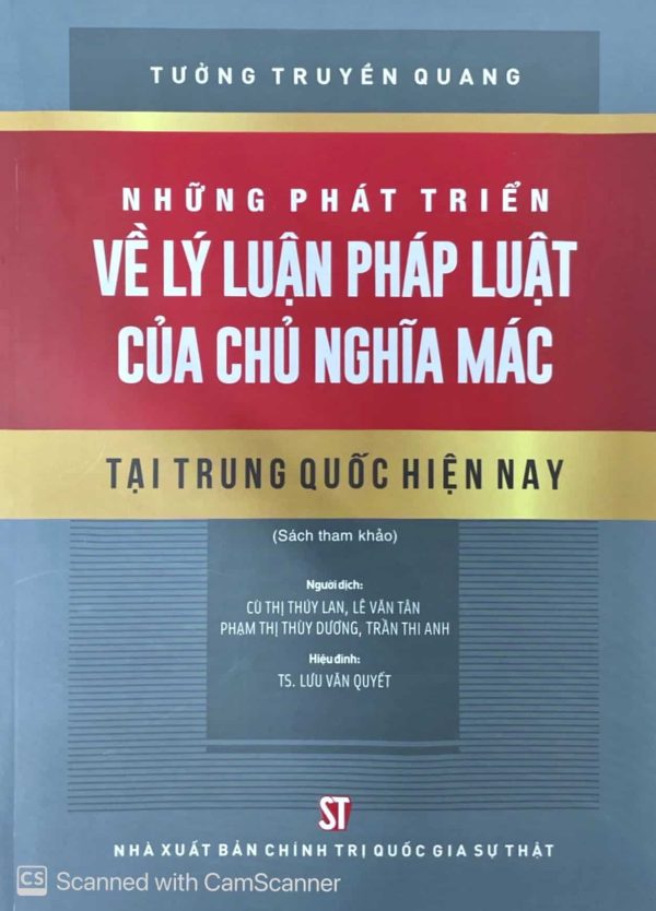 Những Phát Triển Về Lý Luận Pháp Luật Của Chủ Nghĩa Mác Tại trung Quốc Hiện Nay