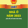Luật nhà ở năm 2023 (sửa đổi, bổ sung năm 2024)