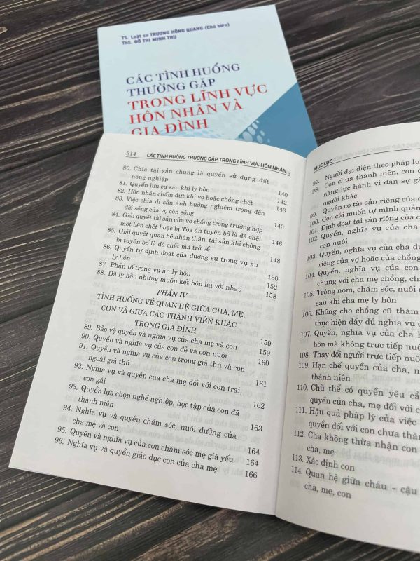 Các tình huống thường gặp trong lĩnh vực hôn nhân và gia đình