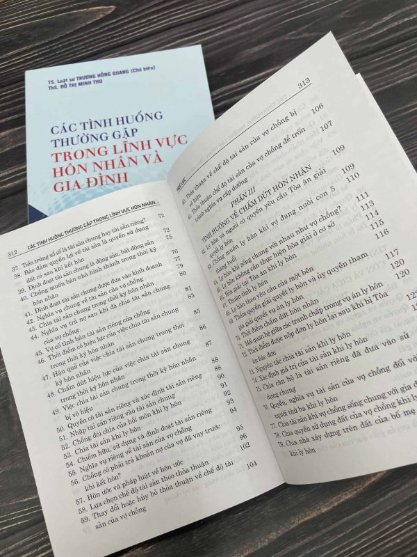 Các tình huống thường gặp trong lĩnh vực hôn nhân và gia đình