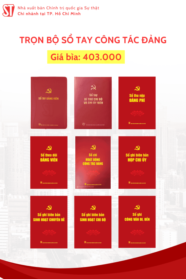 Combo sổ tay công tác Đảng