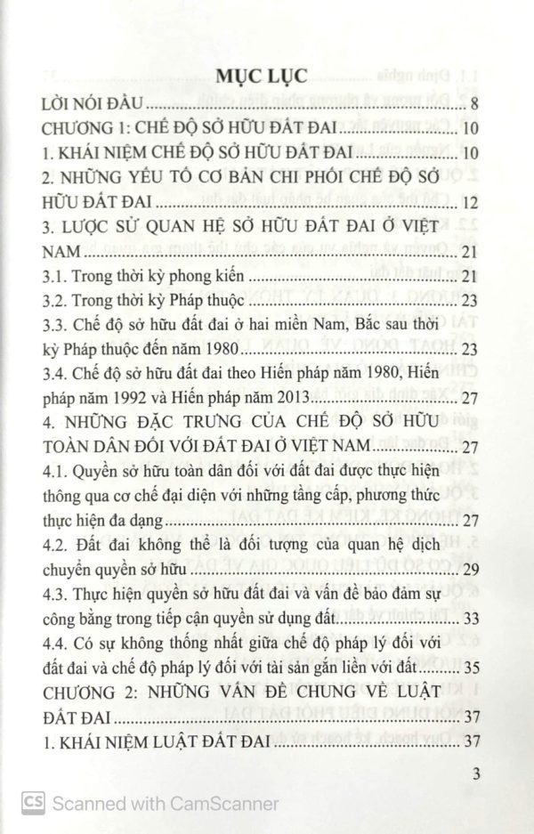 Giáo trình luật đất đai (tái bản lần thứ ba, có sửa đổi, bổ sung)