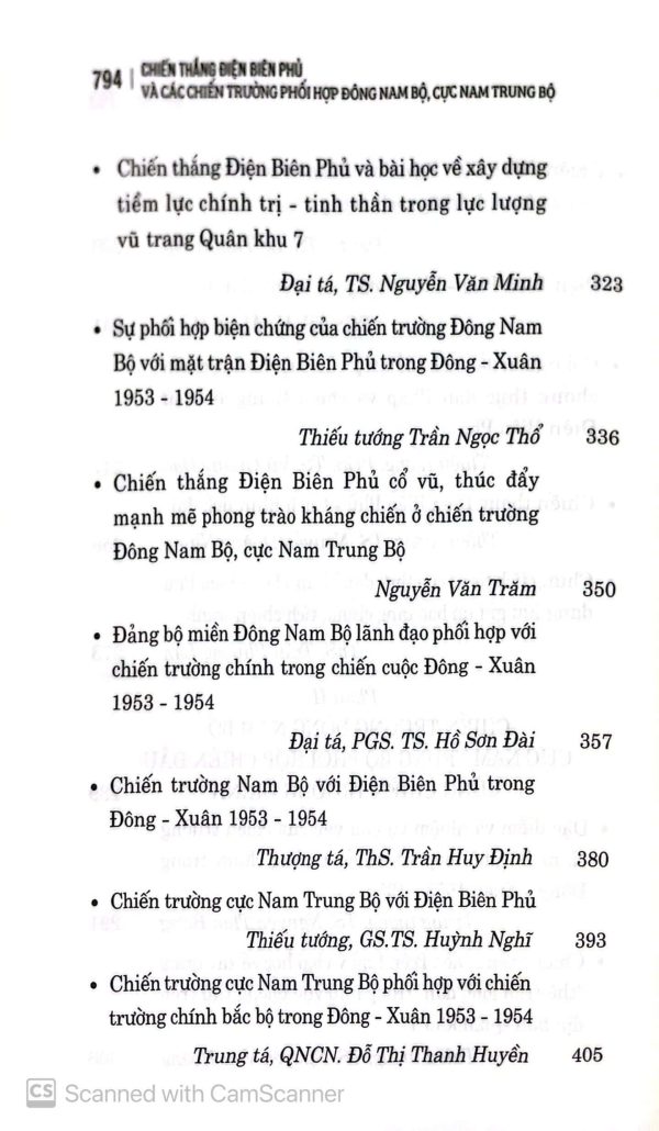 Chiến thắng Điện Biên Phủ và các chiến trường phối hợp Đông Nam Bộ, cực Nam Trung Bộ