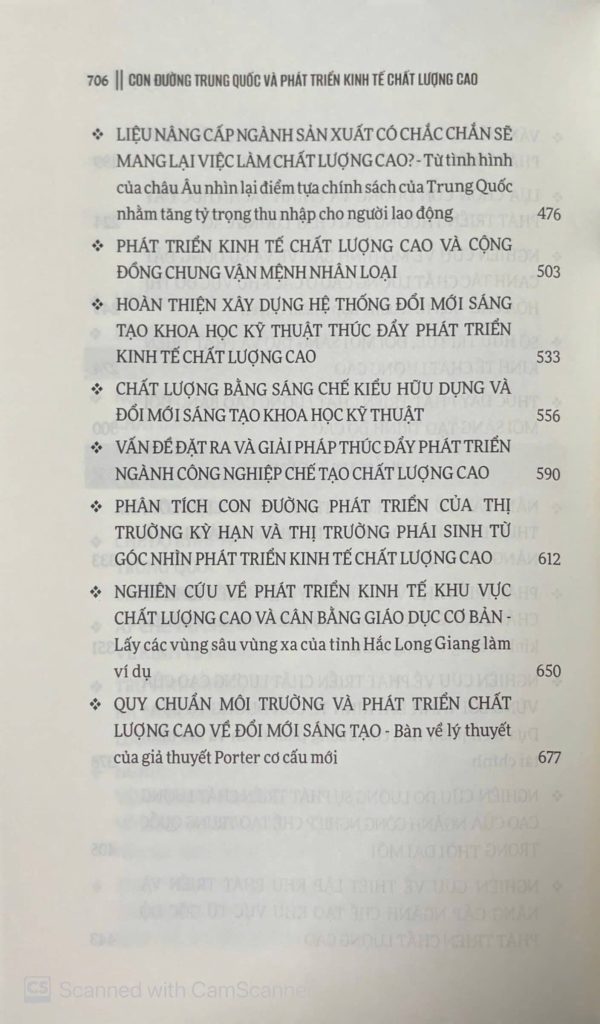 Con đường Trung Quốc và phát triển kinh tế chất lượng cao