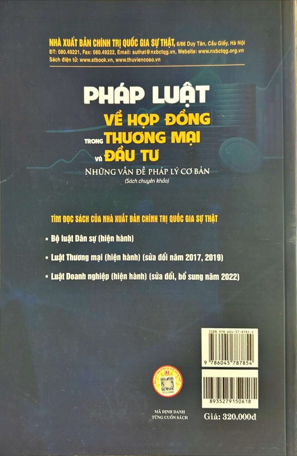 Pháp luật về hợp đồng trong thương mại và đầu tư: Những vấn đề pháp lý cơ bản