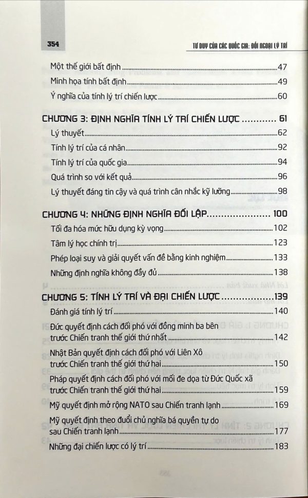 Tư duy của các quốc gia: Đối ngoại lý trí (sách tham khảo)