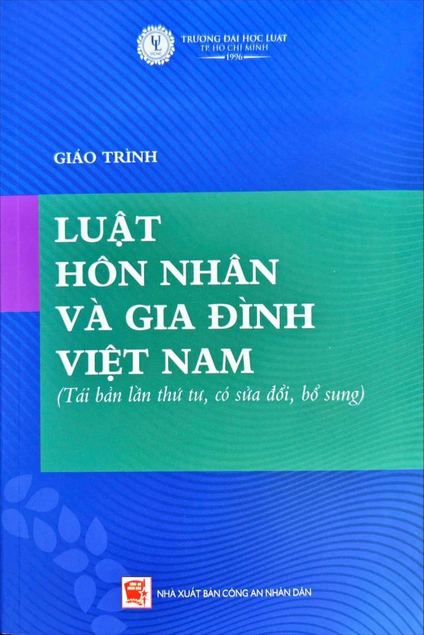 Giáo trình luật hôn nhân và gia đình Việt Nam (tái bản lần thứ tư, có sửa đổi, bổ sung)