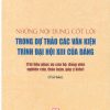 Những nội dung cốt lõi trong Dự thảo các Văn kiện trình Đại hội XIII của Đảng (tài liệu phục vụ cán bộ, đảng viên nghiên cứu, thảo luận, góp ý kiến)