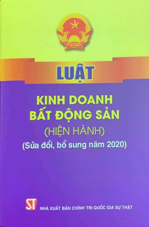 Luật Kinh doanh bất động sản (hiện hành) (sửa đổi, bổ sung năm 2020)