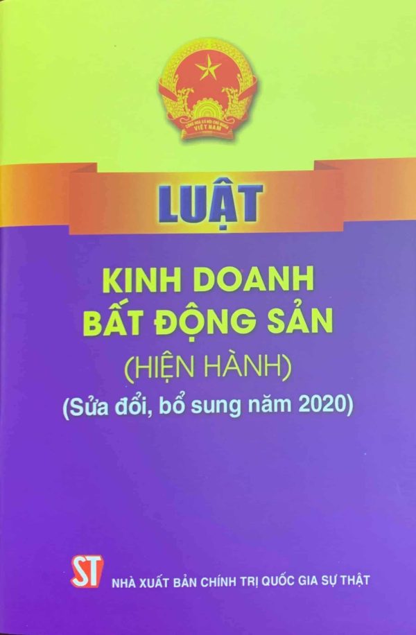 Luật Kinh doanh bất động sản (hiện hành) (sửa đổi, bổ sung năm 2020)