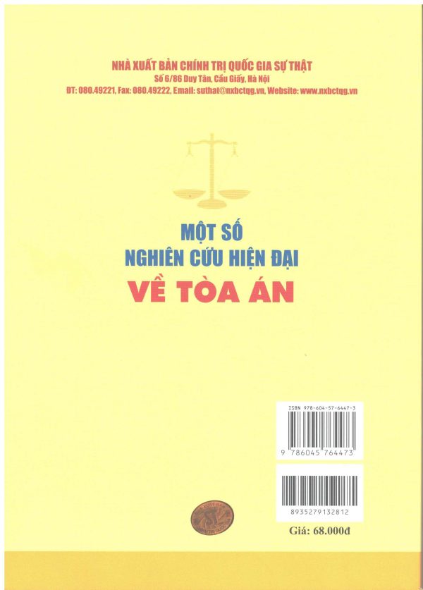 Một Số Nghiên Cứu Hiện Đại Về Tòa Án