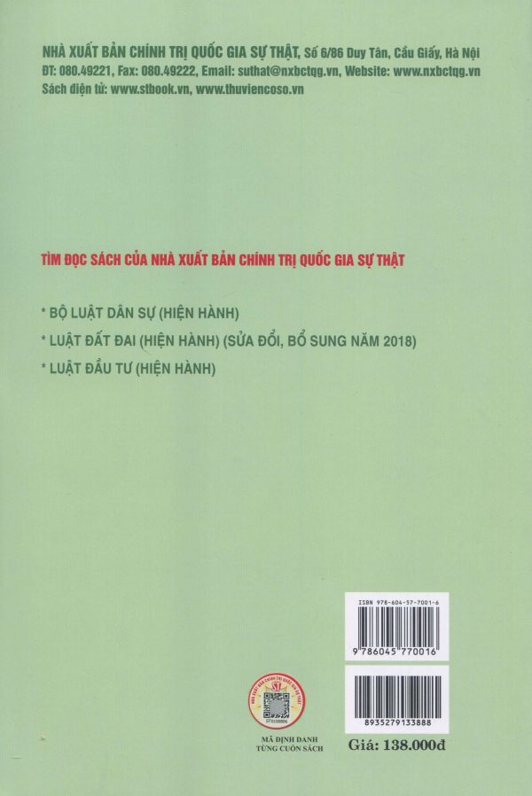 Quyền sở hữu và quyền khác đối với tài sản: Pháp luật, thực tiễn và kiến nghị (Sách chuyên khảo)